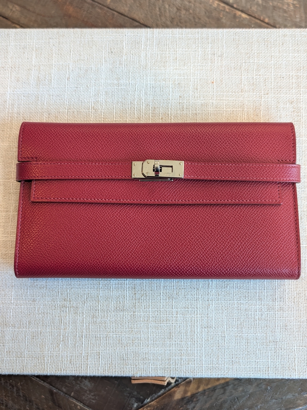 Hermes Red Kelly Wallet